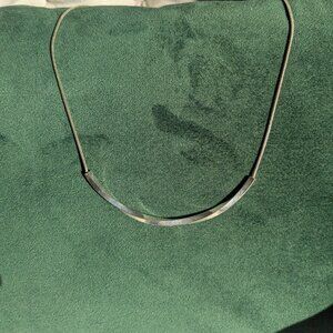 Silver Solid Bar Necklace